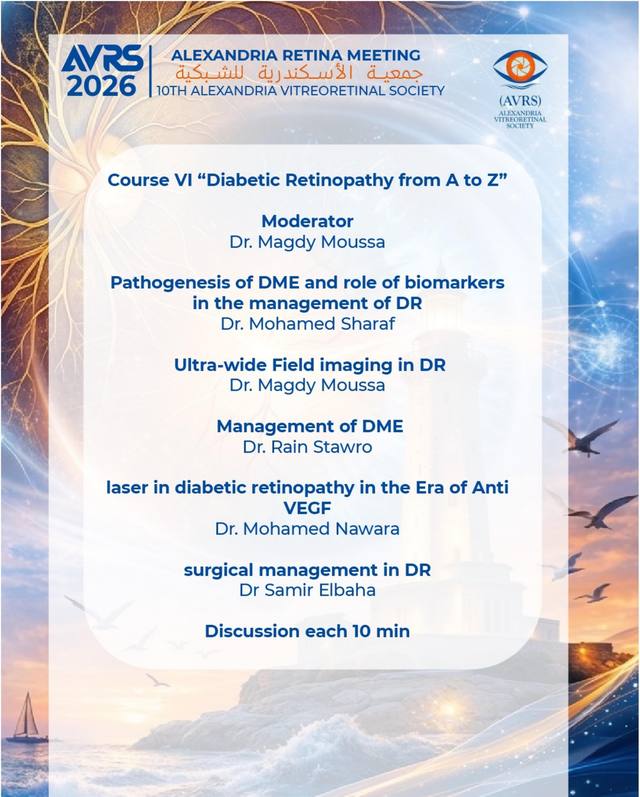 Diabetic Retinopathy from A to Z flyer, page 2 schedule